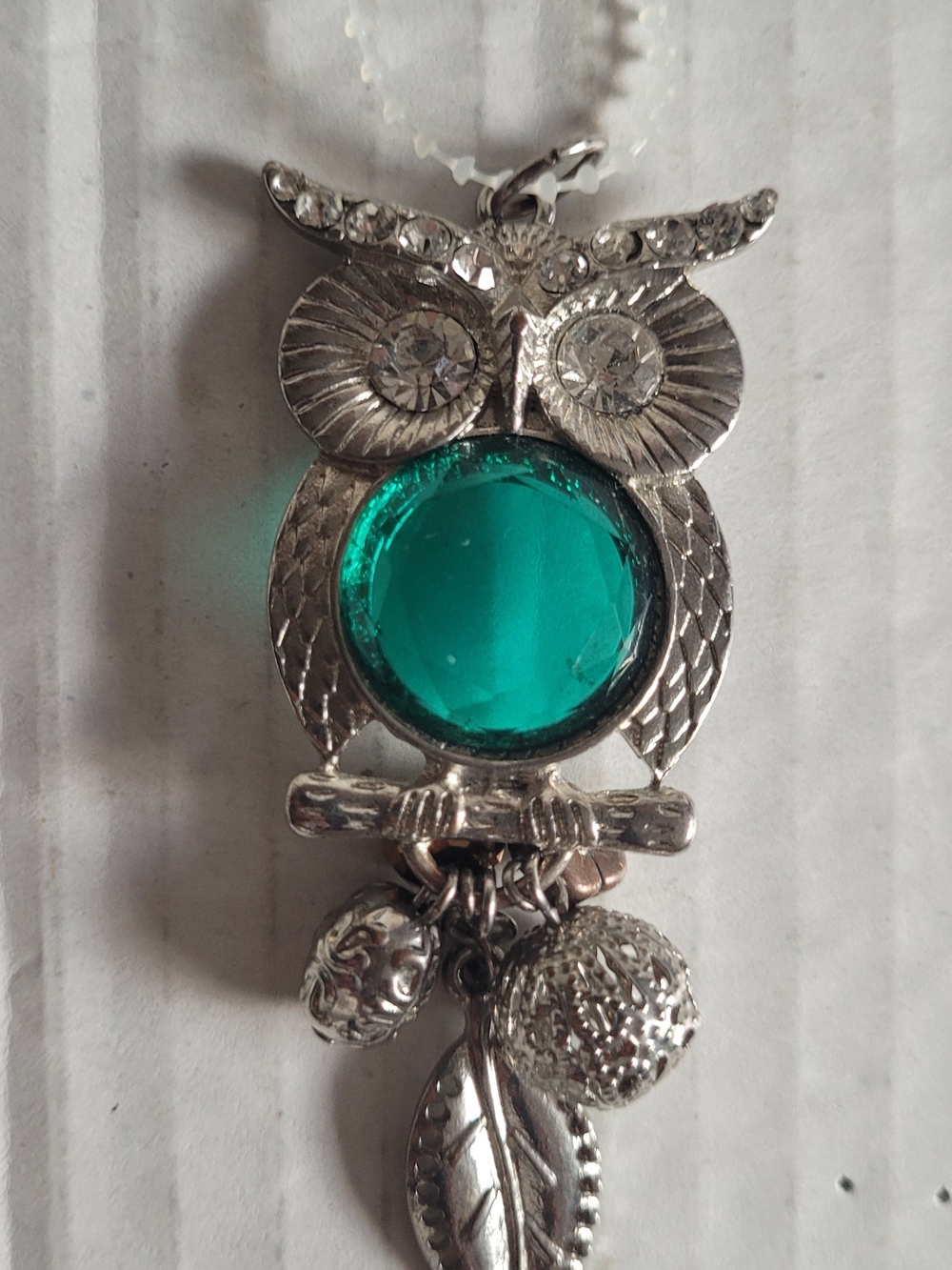 Vintage 1970’s Medium Sized Blue Owl Pendant